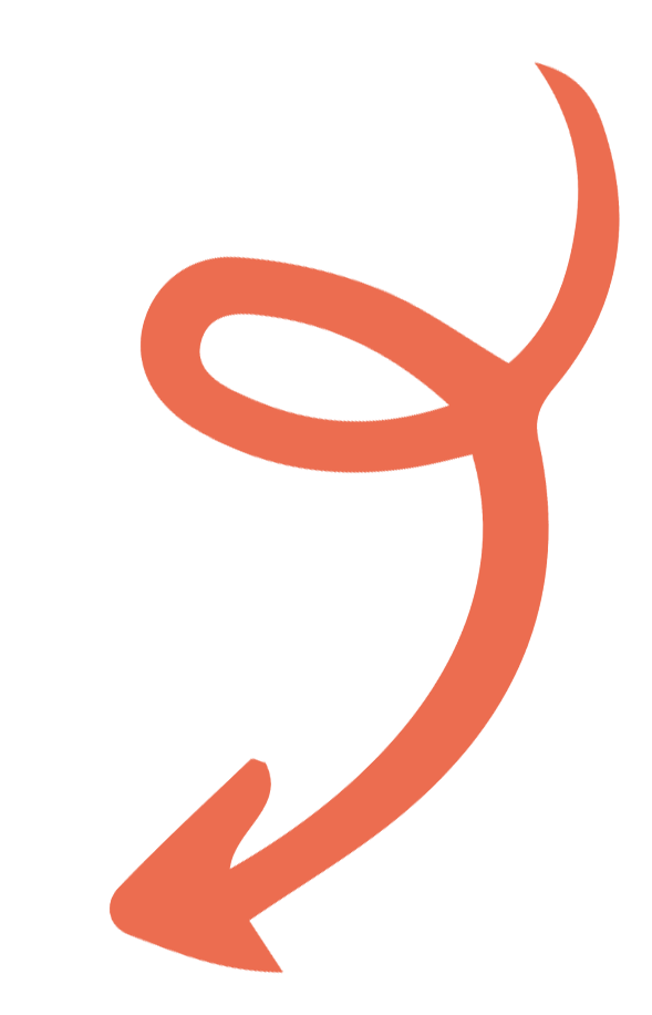 Anouki Restaurant Osnabrück, Icon orange, Kringel und Pfeil nach unten
