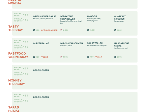 Speisekarte vom 06.04.26 – 10.04.26